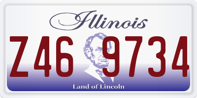 IL license plate Z469734