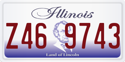 IL license plate Z469743