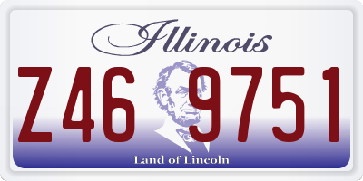IL license plate Z469751