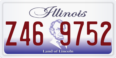 IL license plate Z469752