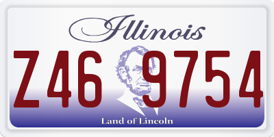 IL license plate Z469754
