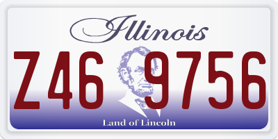 IL license plate Z469756