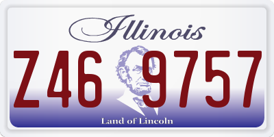 IL license plate Z469757