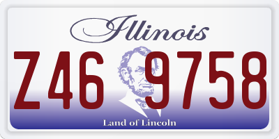 IL license plate Z469758