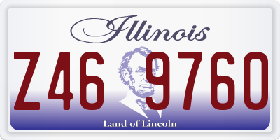 IL license plate Z469760