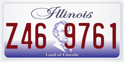 IL license plate Z469761