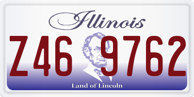 IL license plate Z469762