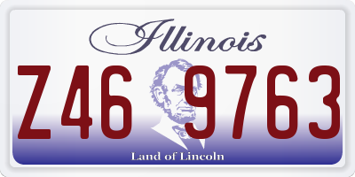 IL license plate Z469763