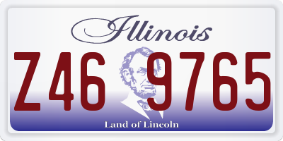 IL license plate Z469765