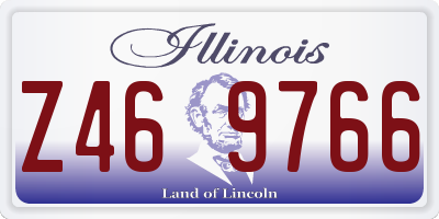 IL license plate Z469766
