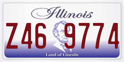 IL license plate Z469774