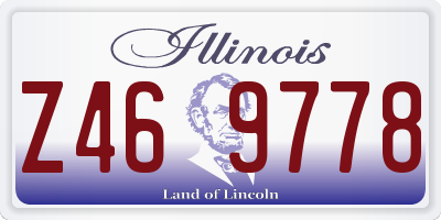 IL license plate Z469778