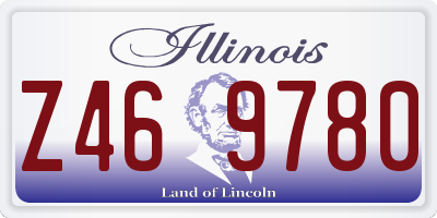IL license plate Z469780