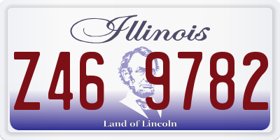 IL license plate Z469782