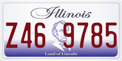 IL license plate Z469785