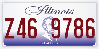 IL license plate Z469786