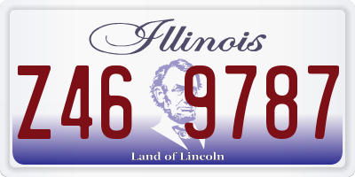 IL license plate Z469787