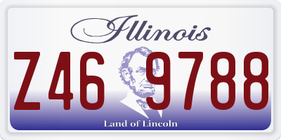 IL license plate Z469788