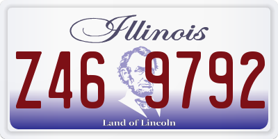 IL license plate Z469792