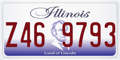 IL license plate Z469793