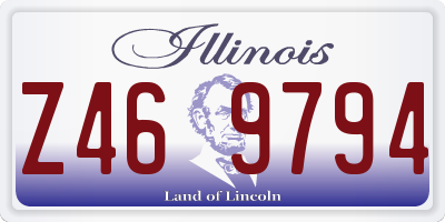 IL license plate Z469794