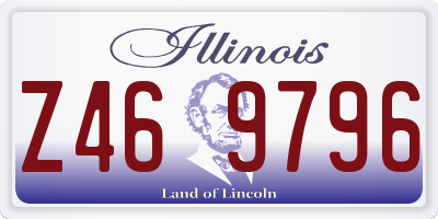IL license plate Z469796