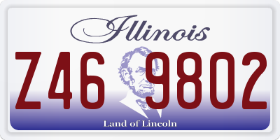 IL license plate Z469802
