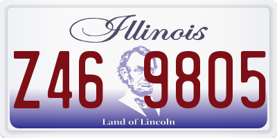 IL license plate Z469805