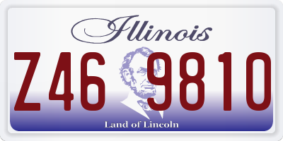 IL license plate Z469810