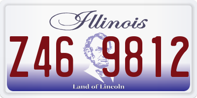 IL license plate Z469812