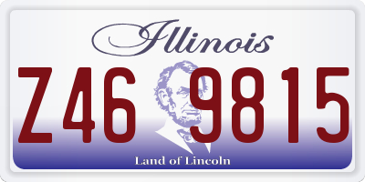IL license plate Z469815