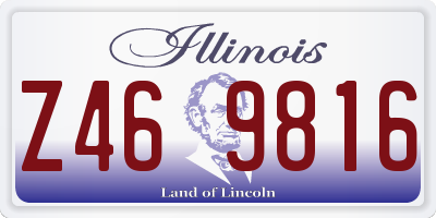 IL license plate Z469816