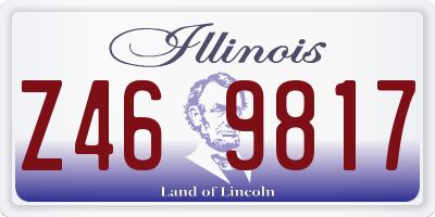 IL license plate Z469817
