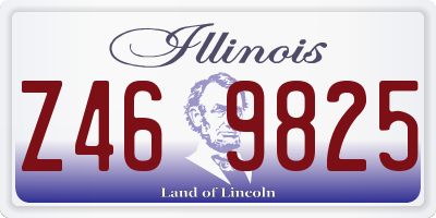IL license plate Z469825