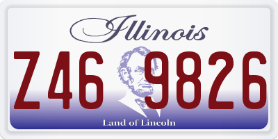 IL license plate Z469826