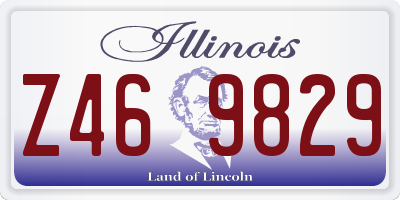 IL license plate Z469829