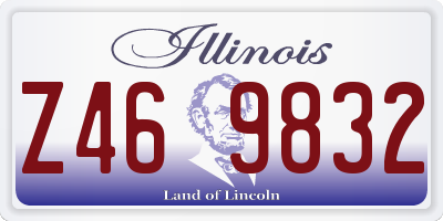 IL license plate Z469832