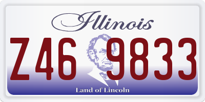 IL license plate Z469833