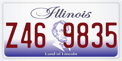 IL license plate Z469835