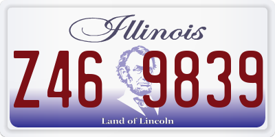 IL license plate Z469839