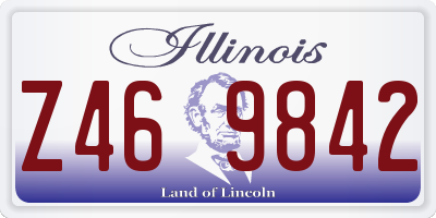 IL license plate Z469842