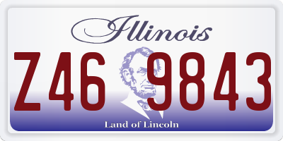 IL license plate Z469843