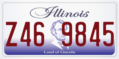 IL license plate Z469845