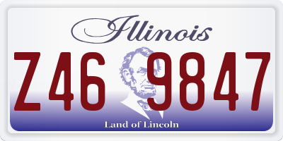 IL license plate Z469847