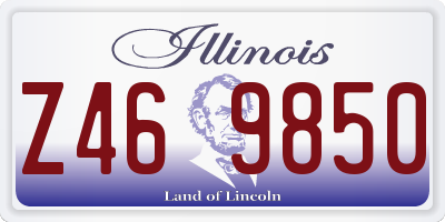 IL license plate Z469850