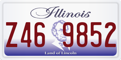 IL license plate Z469852