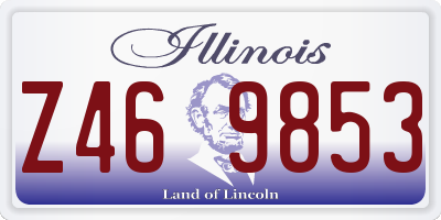 IL license plate Z469853