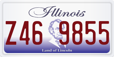 IL license plate Z469855