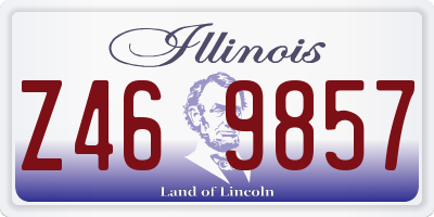 IL license plate Z469857