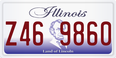 IL license plate Z469860